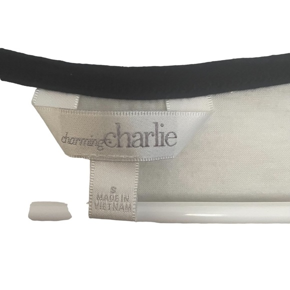 CHARMING Charlie’s Navy Blue & White Baseball Shirt - Picture 2 of 4